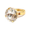 Ring mit Swarovskikristall vergoldet Crystal