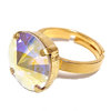 Ring mit Swarovskikristall vergoldet Crystal AB