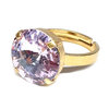 Ring mit Swarovskikristall vergoldet Violet