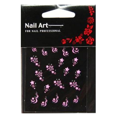Exposy-Nail Sticker Sterne rosa